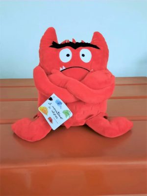Monstruo de colores - Peluche original rojo (Enojo, ira)