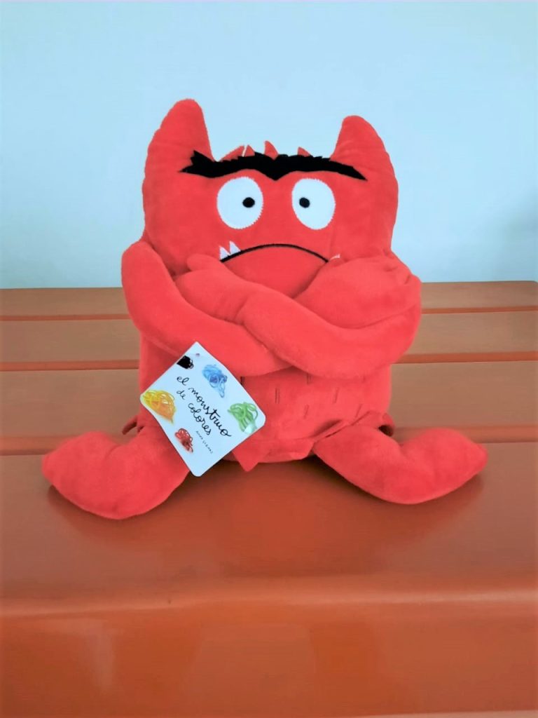 Monstruo de colores – Peluche original rojo (Enojo, ira)