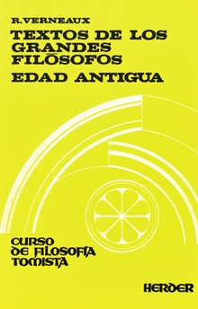 Textos De Los Grandes Filósofos: Edad Antigua