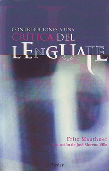 Contribuciones A Una Crítica Del Lenguaje