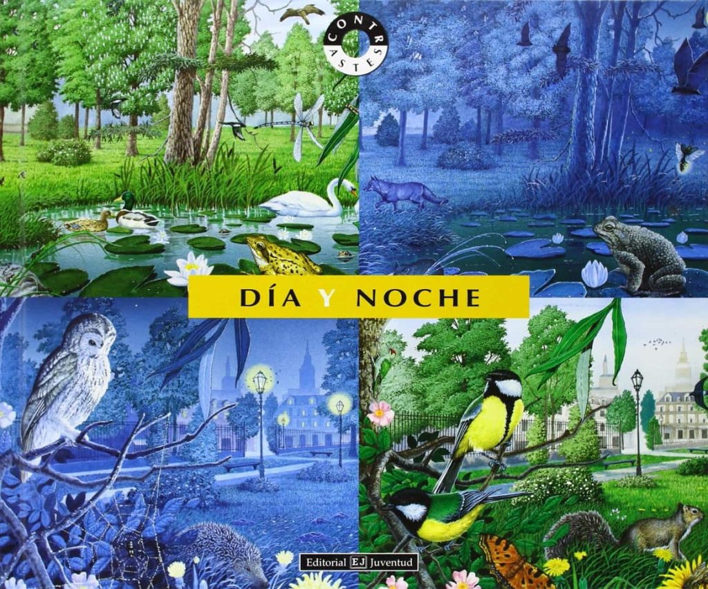 Día Y Noche: Los Animales De Día Y Los Nocturnos En Europa, África,