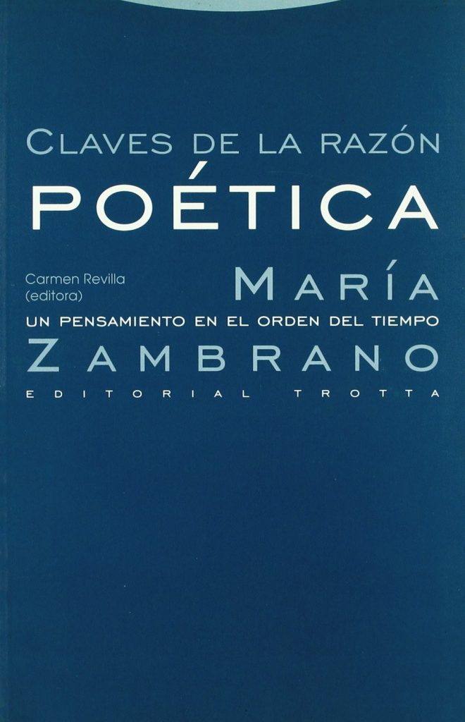Claves De La Razón Poética : Un Pensamiento En El Orden Del Tiempo