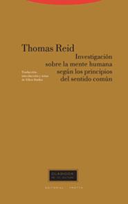 Investigación Sobre La Mente Humana Según Principios Del Sentido Común