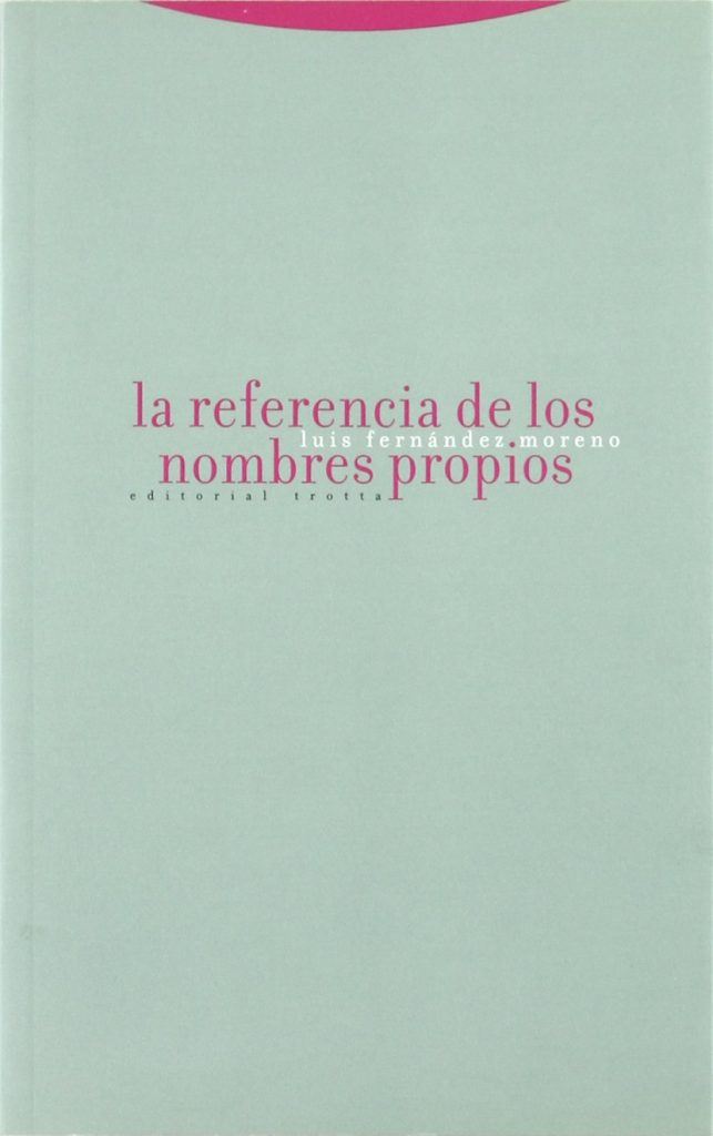 La Referencia De Los Nombres Propios