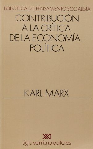 Contribución a la crítica de la economía política