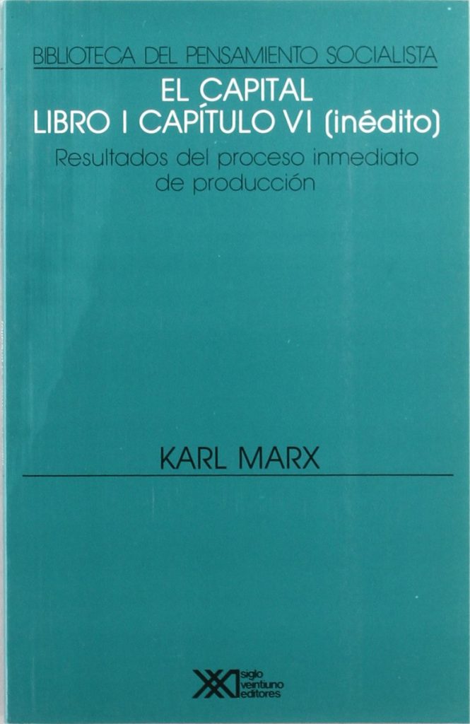 El capital : libro primero, capítulo VI (inédito)