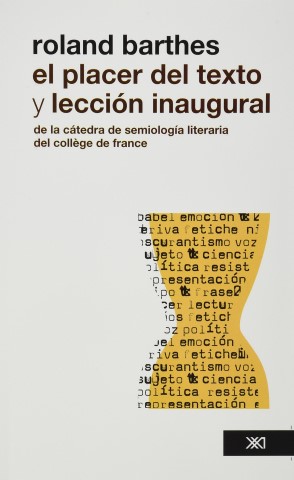 El Placer Del Texto Y Lección Inaugural