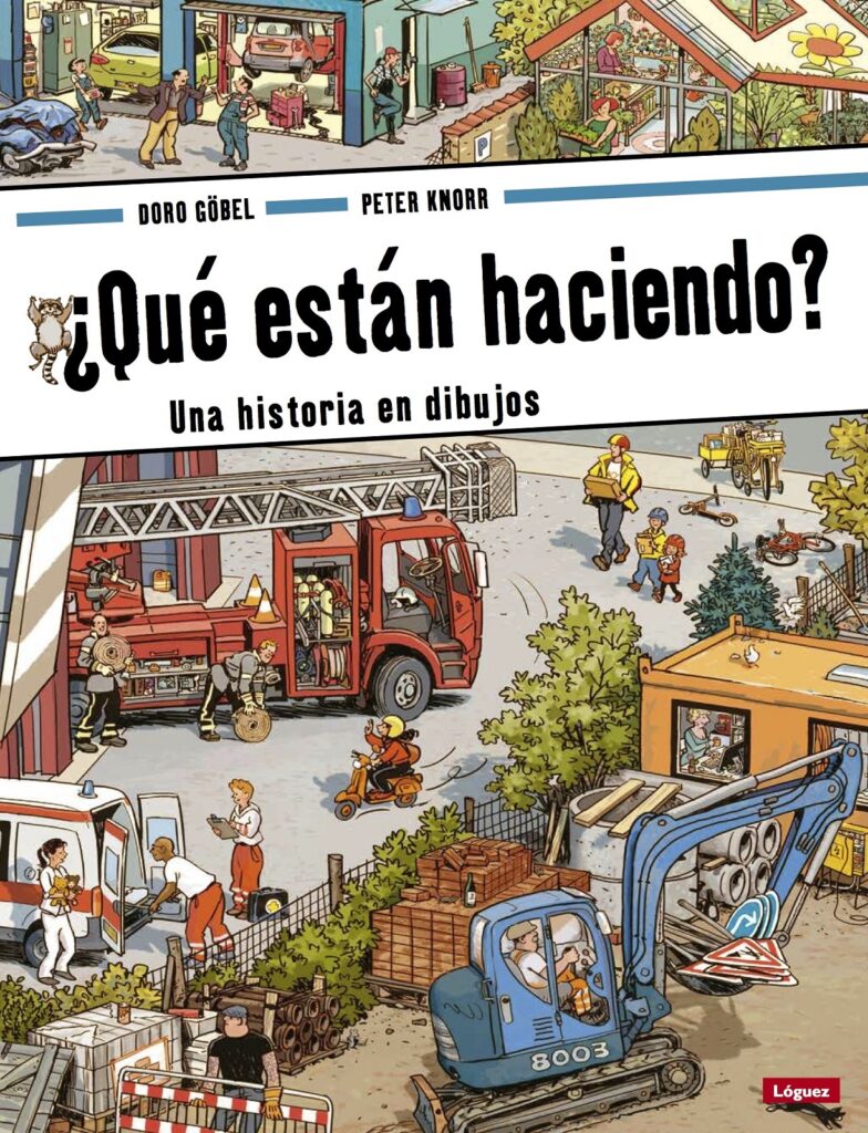 Que están haciendo? : una historia de dibujos