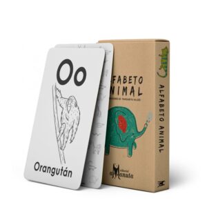Alfabeto animal-cartas para aprender y colorear el alfabeto